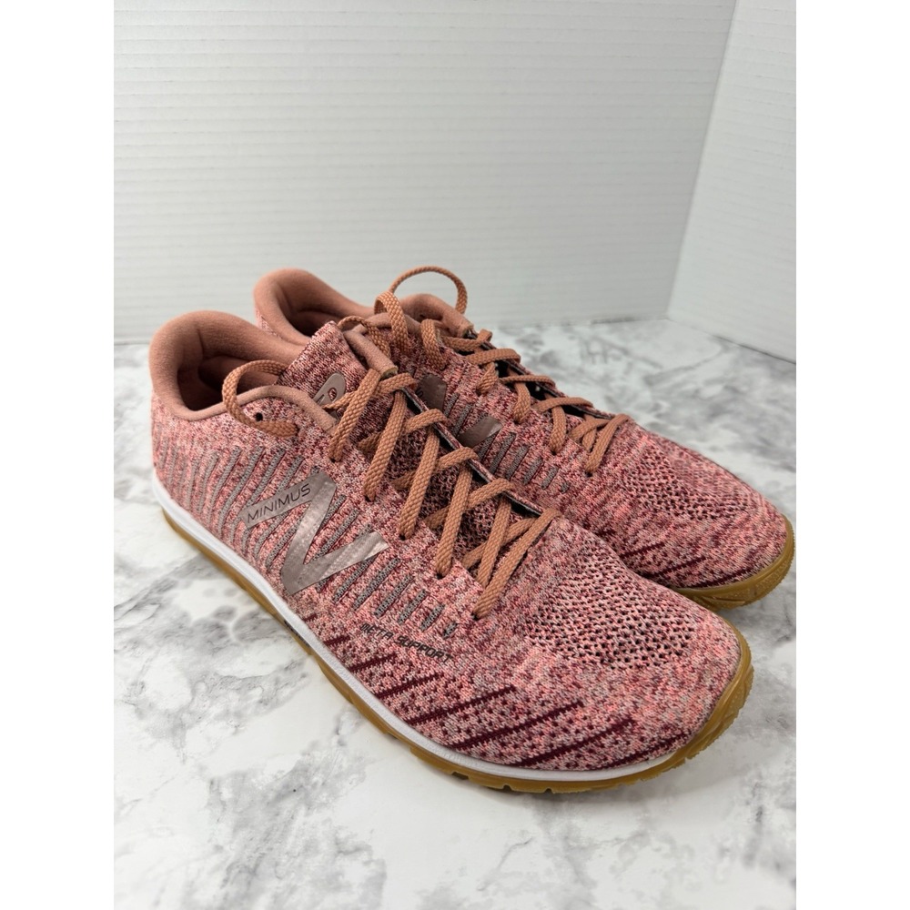 New Balance Women's Minimus wx20VS7 Sz 9.5 Pink Barefoot Knit Running Sneaker